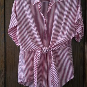 Lauren Ralph Lauren 100% Linen Blouse EUC. XL